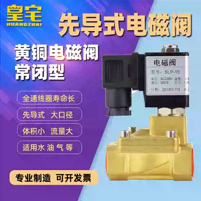 SLP-1 6MPa brass pilot diaphragm solenoid valve 16kg pressure water valve 15 20 40