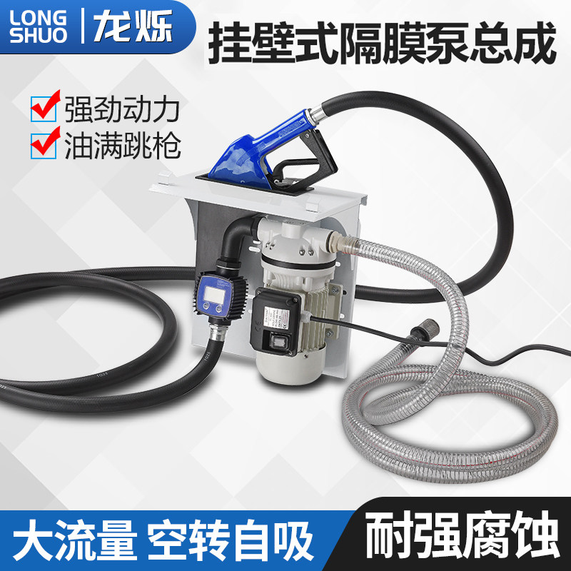电动隔膜泵挂壁式吨桶抽油泵大流量耐酸碱耐腐蚀化工泵尿素自吸泵