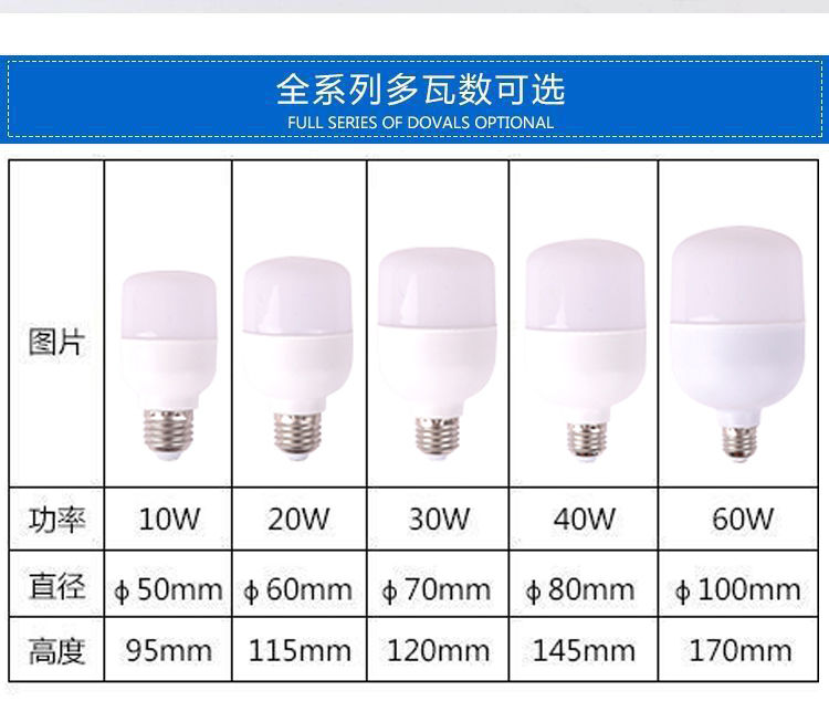 led灯泡超亮节能灯 商用家用e螺口