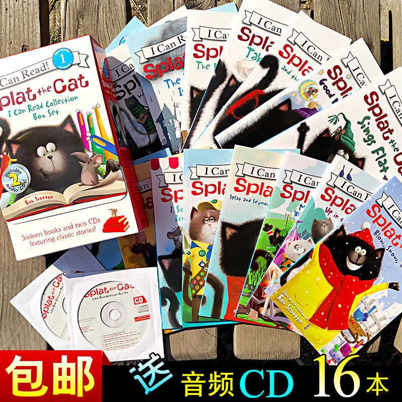 English plotbook cartoon story splat the cat's cat 16 copies of little Got Talent to read the pen point read-Taobao