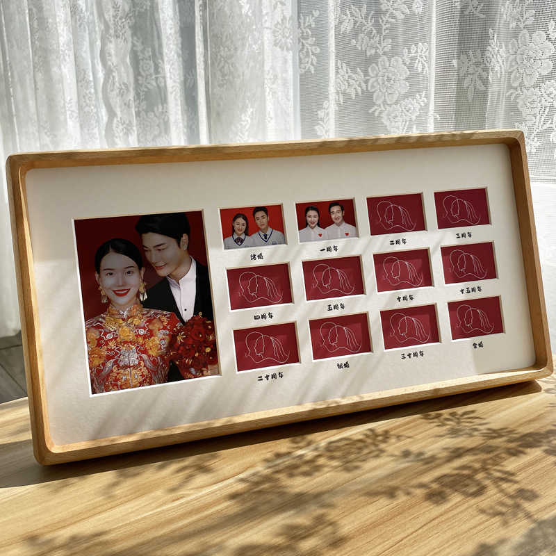 Creative Wedding Gifts, Anniversary Wedding Certificate, Anniversary Couple's Id Photo, Commemorative Photo, Display Stand, Wall Hanging Creative Wedding Gifts, Anniversary Wedding Certificate, Anniversary Couple's Id Photo, Commemorative Photo, Display Stand, Wall Hanging