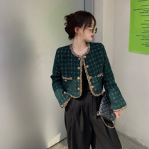 Xiaoxiang air quality royal sister Fan light cooked professional wide leg pants fashion foreign style goddess fried street two-piece suit female early autumn