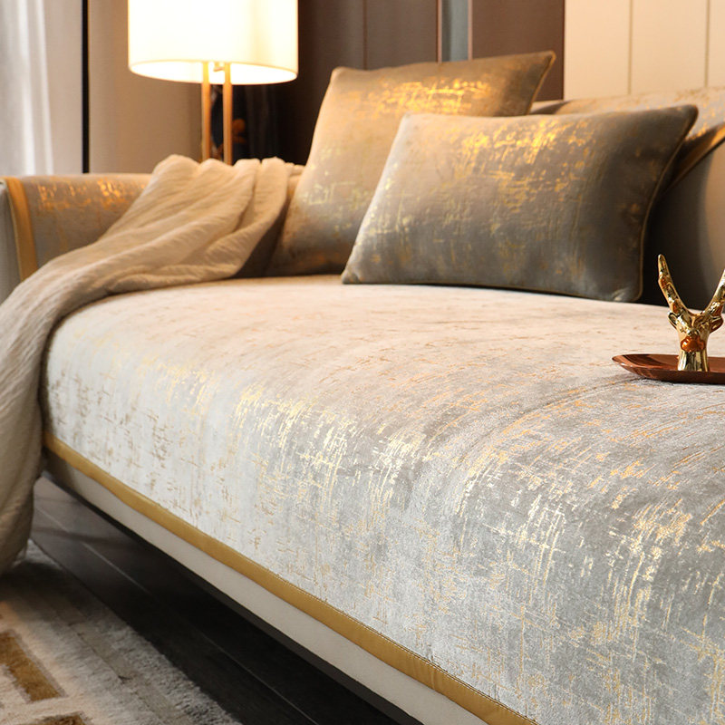 Sofa pad Four Seasons General Simple Modern Light Luxury Leather Mat Mat cushion anti-slip high-end cover cover