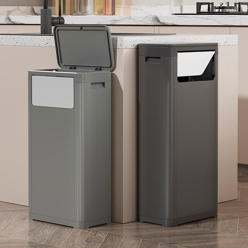 Japanese Trash Can for Home Kitchen with Lid, Large Capacity, Press-Type, Suitable for Hotel Lobby, Office, Hallway, Elevator, Commercial Use Japanese Trash Can for Home Kitchen with Lid, Large Capacity, Press-Type, Suitable for Hotel Lobby, Office, Hallway, Elevator, Commercial Use