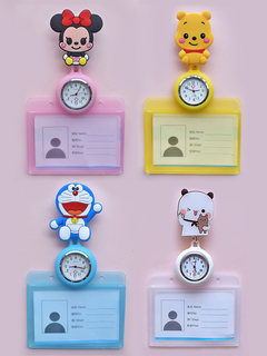 Nurse badge card sleeve table nurse work badge table medical staff hanging table retractable special chest watch electronic