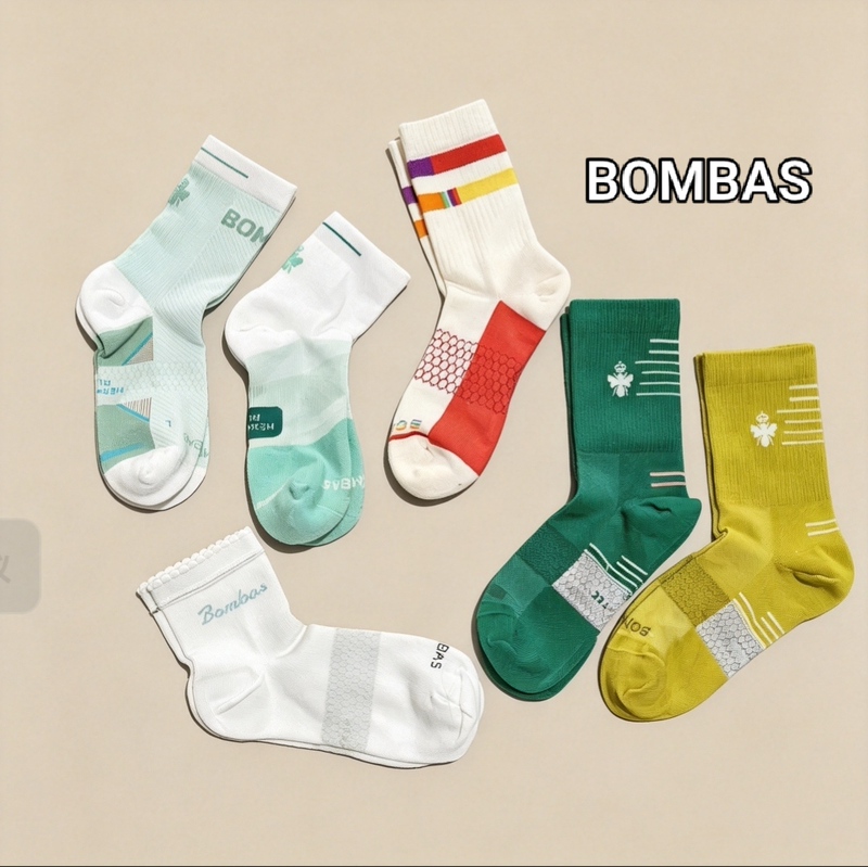 Exported to the United States, Little Bee Terry Bottom Running Sports Socks, Hiking Socks for Men and Women, Mid-High Tube Socks