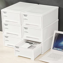 Japanese style simple drawer underwear storage box can be superimposed on comfortable hand feeling multi-scene clothes and sundries storage box