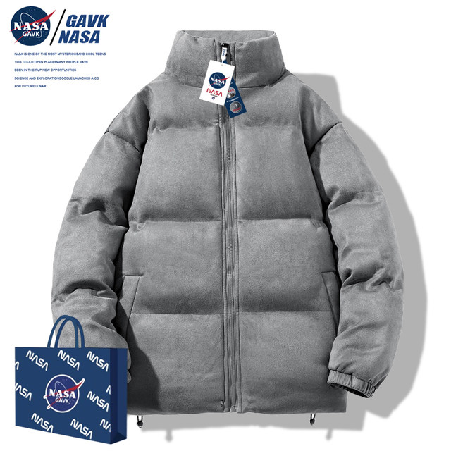 NASAGAVK2023 ເສື້ອຢືດຜ້າຝ້າຍອະເນກປະສົງທີ່ມີທ່າອ່ຽງສໍາລັບຜູ້ຊາຍແລະແມ່ຍິງ, ດູໃບໄມ້ລົ່ນແລະລະດູຫນາວຫນາຄູ່ເສື້ອກັນຫນາວຍີ່ຫໍ້ trendy-padded jacket ສໍາລັບຜູ້ຊາຍ
