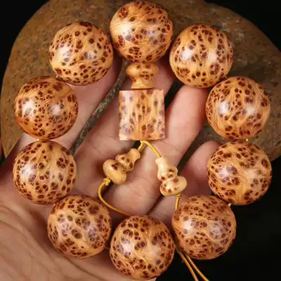 Taihang Mountain Cliff Bai hand string male 2 0 full of tumor scar old material Chenhuo natural full of eyeball Buddha beads