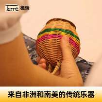 Tube Nansha rattle Medreolf percussion instrument ethnic niche instrument percussion instrument maracas rattan braid