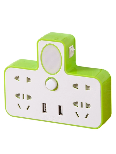 Многофункциональный USB -гнездо пористовый преобразователь One Turn Multi -Wreireless Plug Home Dormitory Dormitor