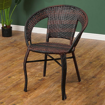 Balcony Table And Table Cane Chair Iron Art Dining Chair Single Leaning Back Chair Outdoor Table And Chairs Casual Plastic Chair Patio Coffee Chair