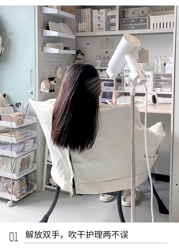 Сушка волос стойку 戴人吹风机支架宿舍懒人吹风机支架立式落地免手拿吹头神器免打孔