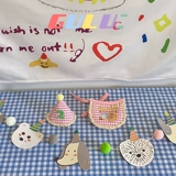 Ретро комплект, слюнявчик, нагрудник, шапка, подарок на день рождения, с медвежатами, наряжаться