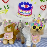 Ретро комплект, слюнявчик, нагрудник, шапка, подарок на день рождения, с медвежатами, наряжаться