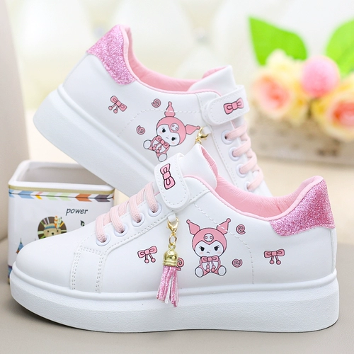 Белая обувь, детская спортивная повседневная обувь для отдыха, кроссовки, осенняя, тренд сезона