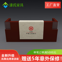 ICBC information desk service guide desk curved lobby manager Guide desk front desk new style