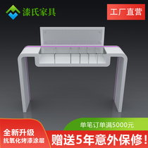 Everbright Bank lobby table bank information filling counter custom paint single side filling desk