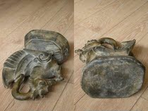 Overtime Hall Degree Weights Collection 1202-Early-primary-child Divine Birds Giant Bronze Weights Scales Ancient Play Antique Bronze