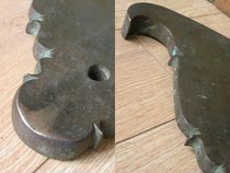 Timeout Hall Religious Collection 1207W1-Early Thick Stock Axe-Shaped Sound Board Cloud Chime Cloud Plate Brass bell extra-large 6 6