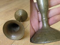 Timeout Hall Ancient Play Antique Bronze Ware WE03-Early High Fine Neck Bell Mouth Big Bronze Cup Flower Inserts-Front Pint