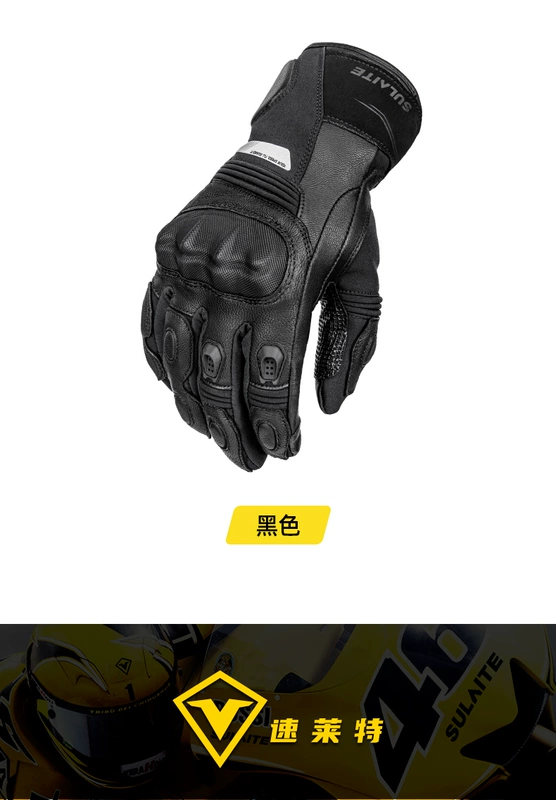 Mùa Đông Găng Tay Đi Xe Máy Chống Gió Và Chống Thấm Nước Nam Xe Máy Retro Đua Rider Chống Lạnh Da Thật Plus Nhung để giữ ấm găng tay phượt găng tay xe máy hở ngón