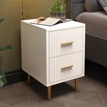 Nordic light luxury bedroom bedside cabinet simple modern storage cabinet small white locker Net red bucket cabinet