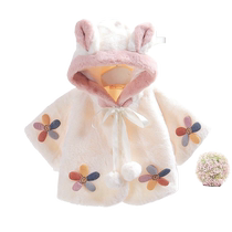 Bala childrens clothing baby cloak cloak 0-1-2-3 years old 4-year-old baby girl autumn and winter thickened coat outer wear