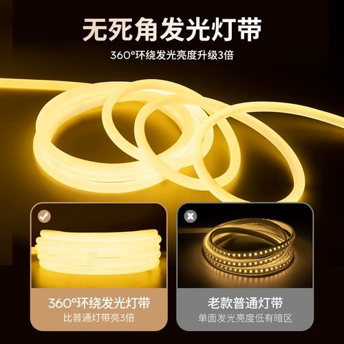 Светодиодная светодиодная лента, супер яркая самоклеющаяся потолочная дорожная лампа для гостиной, 220v