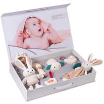 Newborn baby gift full moon gift soothing toy set gift box boy girl baby 0 to 1 year old March 6 supplies