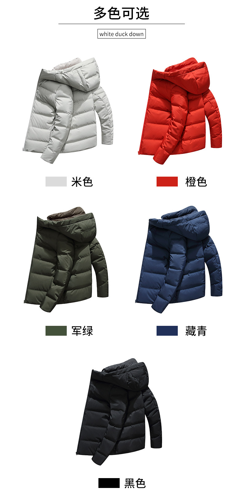 反季特价 鸭鸭 新款男士韩版修身羽绒服 图4
