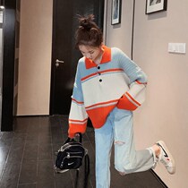 Sweater jacket female Korean version loose with lazy wind net red 2020 Spring and autumn new foreign air cover headsweaters blouses