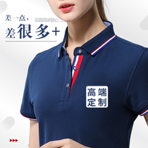High-end custom workwear polo shirt short sleeve t-shirt printed logo embroidery culture advertising shirt custom workmanship clothes