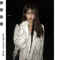 Blank palette) American street Korean teather gentle wind jacket female autumn winter 100 lap short sub-early autumn fried street