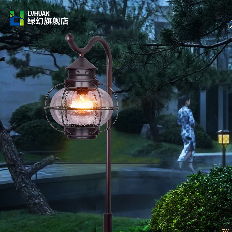 European-style courtyard lawn lamp outdoor waterproof villa garden park community household lamp outdoor high pole lamp small street lamp
