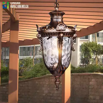 European and American corridor balcony outdoor waterproof garden villa Pavilion grape rack aisle outdoor courtyard door chandelier