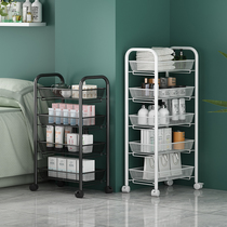 Mobile Belt Wheel Beauty Stroller Hairstyle Shop Multifunction Tool Car Home Small Cart New Finishing Objects Shelf