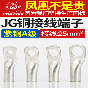Phoenix A-Grade Jg10/16/25/35/50/70/120 Marine Single-Pressure Thick Copper Connector Copper Lug Terminal