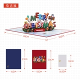 Рождественская трехмерная открытка, карточки, изысканный стиль, «сделай сам», подарок на день рождения, делается под заказ