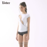 Badee Летняя небольшая дизайнерская сексуальная футболка с коротким рукавом, облегающий крой, тренд сезона