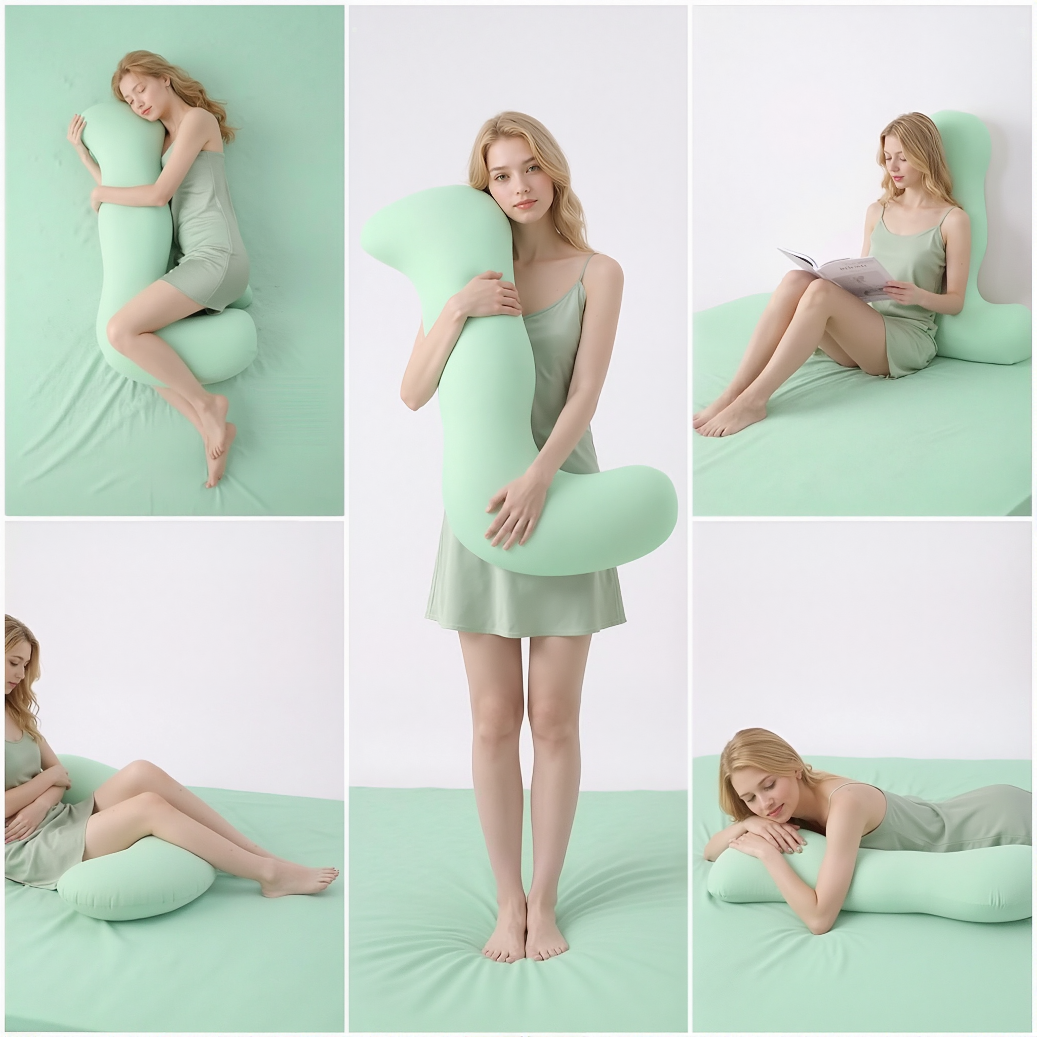 Life-Size Leg-Hugging Pillow for Girls, Long Pillow for Sleeping, Can Support the Waist for Pregnant Women, Men's Version, Sofa Cushion