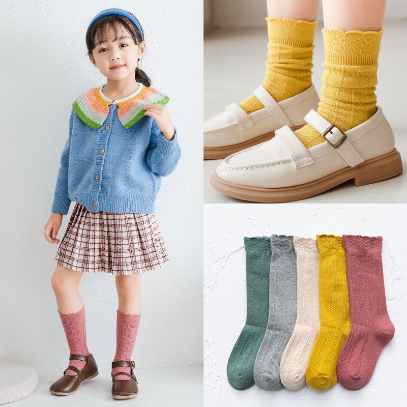 Children's bubble socks Sox girl South Korea Autumn Money Baby Korea Spring Autumn Season Middle Silo Kids Princess Women's Treasure Socks
