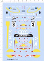 Car model 1:28 Racing racing decorative sticker (universal pattern) special water sticker (1768M)