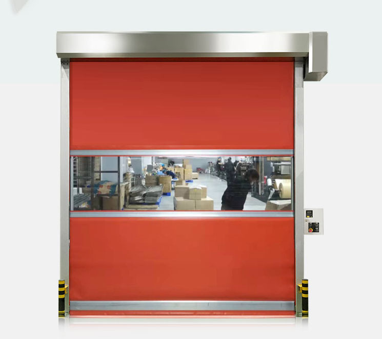 pvc fast rolling door dust-free workshop purification fast door automatic radar induction door factory stacking door customization