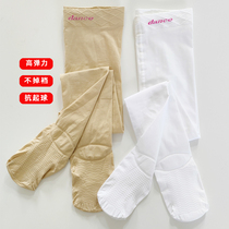 Children's pantyhose thin summer girl dance socks velvet anti-check girl white bottom stockings