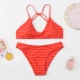 2020 mới Âu Mỹ áo tắm sexy của phụ nữ bùng nổ sọc xẻ tà đồ bơi đi biển bikini bikini - Bikinis