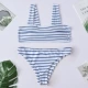 2019 mới nhiều màu sexy bikini hai vai áo tắm nữ hai mảnh bãi biển áo tắm ngực nhỏ bikini - Bikinis