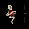 2025 New Brooch, High-End, Exquisite, Fashionable, Luxurious, Elegant, Gold Snake with Pearl, Niche Design, Unique Pin Accessory
