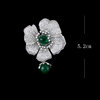New Chinese-Style Camellia Luxury Brooch, High-End Women's Exquisite and Elaborate Coat Accessory, Blazer, 2025 New Model