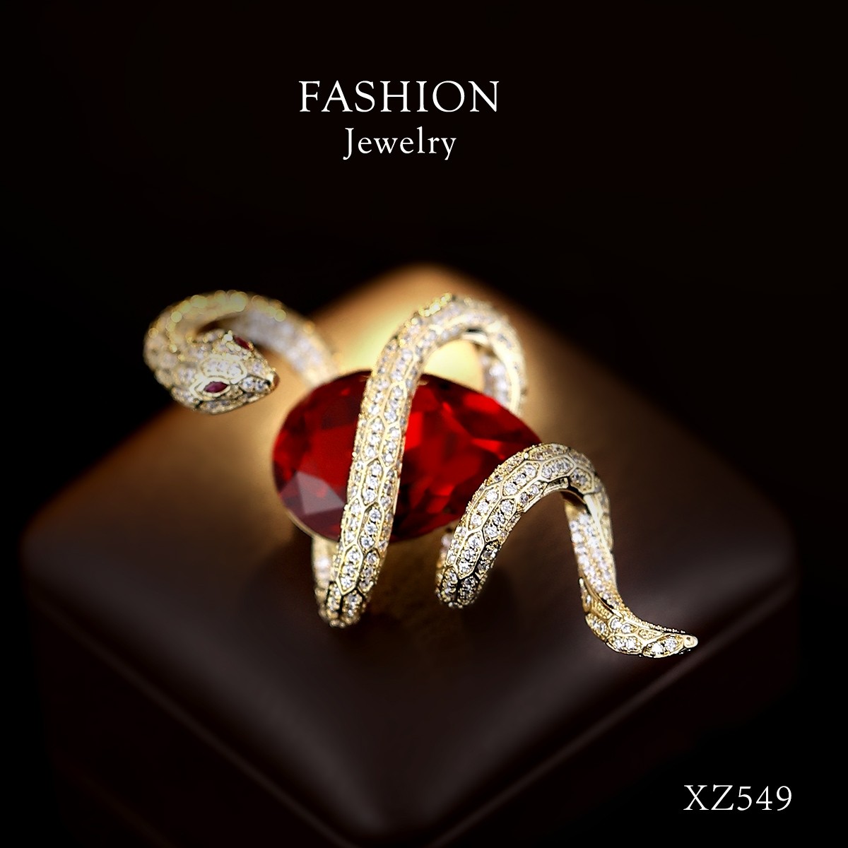 2025 New Brooch, High-End, Exquisite, Fashionable, Luxurious, Elegant, Gold Snake with Pearl, Niche Design, Unique Pin Accessory